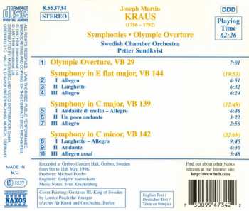 CD Joseph Martin Kraus: Symphonies In E Flat, C And C Minor • Olympie Overture