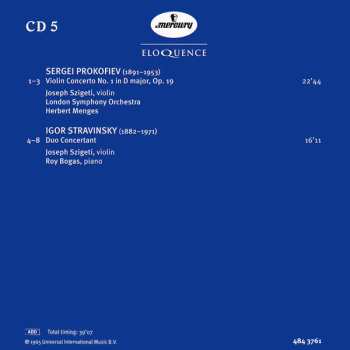 6CD/Dobozkészlet Joseph Szigeti: The Mercury Masters