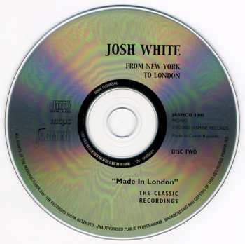 2CD Josh White: From New York To London (The Classic Recordings)