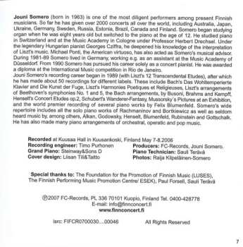 CD Jouni Somero: An Anthology Of Finnish Piano Music, Vol. 3