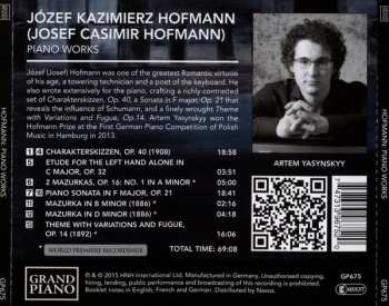 CD Josef Hofmann: Piano Works