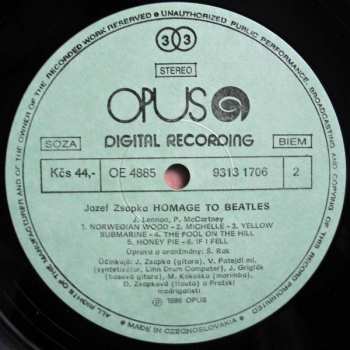 LP Jozef Zsapka: Homage To Beatles