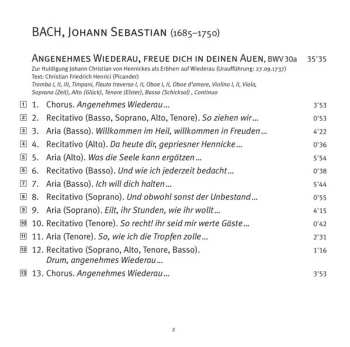 SACD Johann Sebastian Bach: Secular Cantatas, Vol. 10 'Cantatas Of Contentment' (BWV 30a, 204)