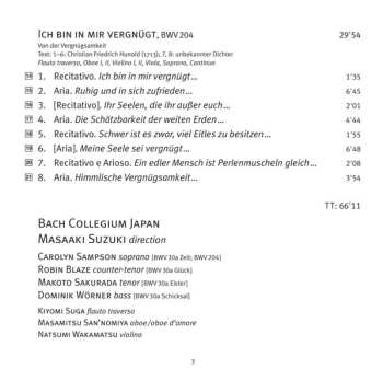 SACD Johann Sebastian Bach: Secular Cantatas, Vol. 10 'Cantatas Of Contentment' (BWV 30a, 204)