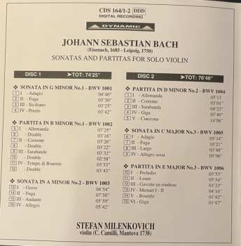 2CD/Dobozkészlet Johann Sebastian Bach: Sonatas And Partitas For Solo Violin