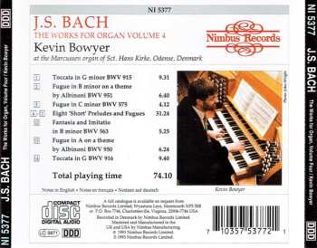 CD Johann Sebastian Bach: The Works For Organ Volume 4