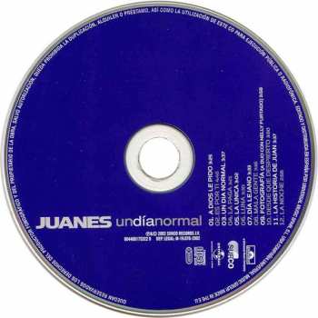 CD Juanes: Un Dia Normal