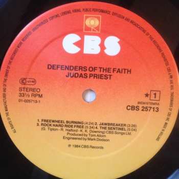 LP Judas Priest: Defenders Of The Faith