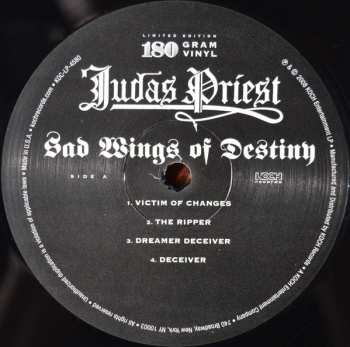 LP Judas Priest: Sad Wings Of Destiny LTD