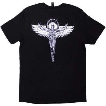 Merch Judas Priest: Judas Priest Unisex T-shirt: Angel Of Retribution Angel Rising (black) (back Print) (small) S