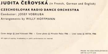 LP Judita Čeřovská: Judita Of Prague With Her Favourite Songs (Zpívá Judita Čeřovská)
