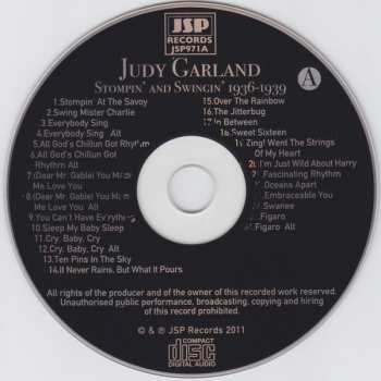 4CD/Dobozkészlet Judy Garland: Smilin' Through : The Singles Collection 1936-1947