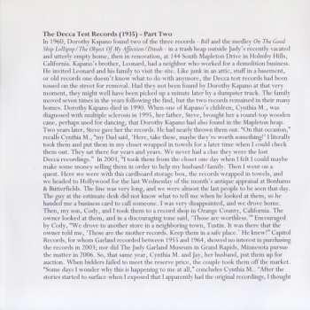 4CD/Dobozkészlet Judy Garland: Lost Tracks 1929 - 1959