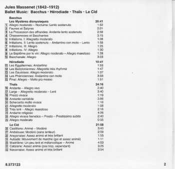 CD Jules Massenet: Ballet Music, Bacchus ∙ Hérodiade ∙ Thaïs ∙ Le Cid