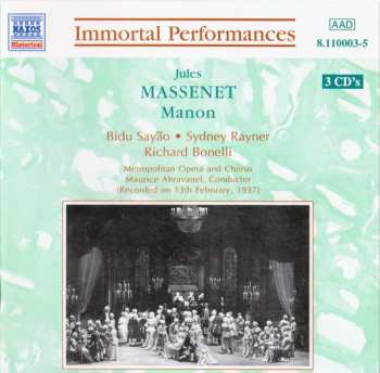3CD Jules Massenet: Manon