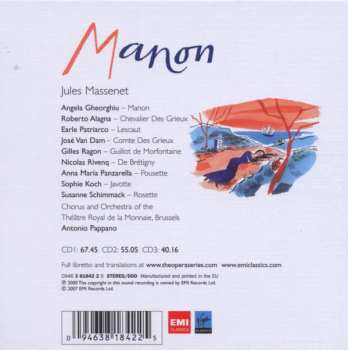 3CD/Dobozkészlet Antonio Pappano: Manon