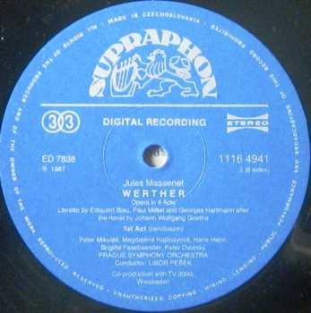3LP/Dobozkészlet Pavel Kühn: Werther - Opera In 4 Acts