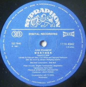 3LP/Dobozkészlet Pavel Kühn: Werther - Opera In 4 Acts