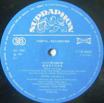 3LP/Dobozkészlet Pavel Kühn: Werther - Opera In 4 Acts