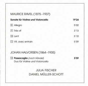 CD Maurice Ravel: Duo Sessions