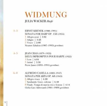 CD Julia Wacker: Widmung
