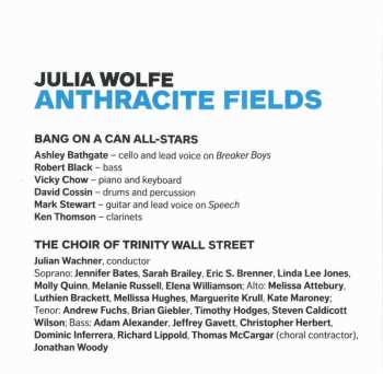CD Julia Wolfe: Anthracite Fields
