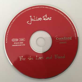 CD Julian Sas: For The Lost And Found
