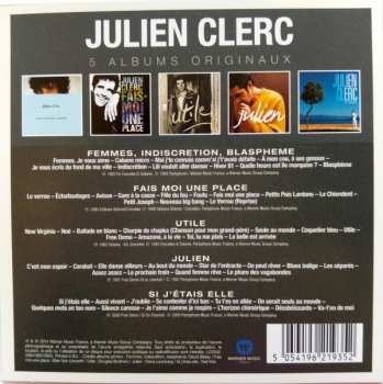 5CD/Dobozkészlet Julien Clerc: 5 Albums Originaux