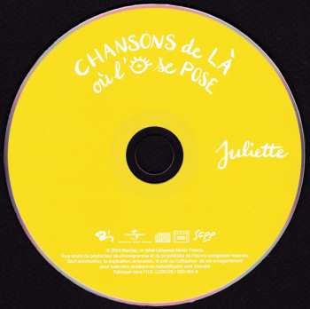 CD Juliette: Chansons De Là Où L'œil Se Pose