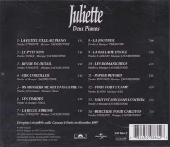 CD Juliette: Deux Pianos