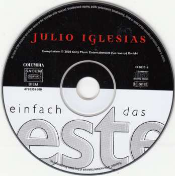 CD Julio Iglesias: Einfach Das Beste