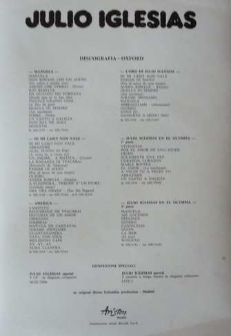 3LP/Dobozkészlet Julio Iglesias: Special