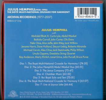 7CD/Dobozkészlet Julius A Hemphill: The Boyé Multi-National Crusade For Harmony (Archival Recordings (1977-2007))