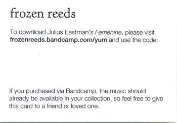 2LP Julius Eastman: Femenine