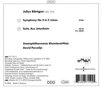 CD David Porcelijn: Symphony No 3 • Suite »Aus Jotunheim« 