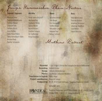 CD Junger Kammerchor Rhein-Neckar: Advent