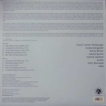 LP Junior Kimbrough And The Soul Blues Boys: Sad Days Lonely Nights