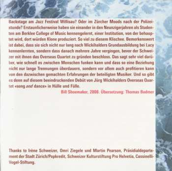 CD Jürg Wickihalder Overseas Quartet: Furioso