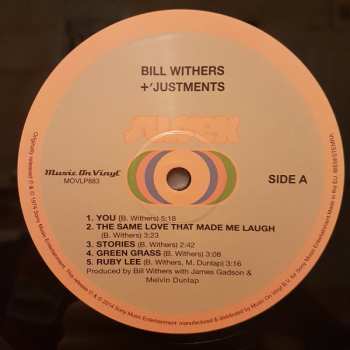LP Bill Withers: +'Justments