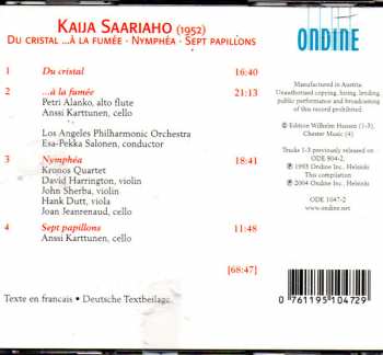 CD Kronos Quartet: Du Cristal …À La Fumée / Sept Papillons / Nymphéa
