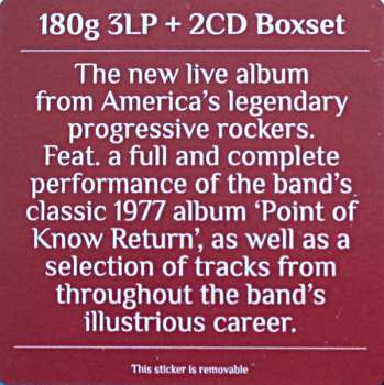 3LP/2CD/Dobozkészlet Kansas: Point Of Know Return (Live & Beyond)  LTD