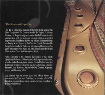 CD Kantorski-Pope Duo: Brahms: 21 Hungarian Dances
