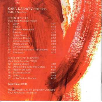 CD Большой Симфонический Оркестр Всесоюзного Радио: Ballet Suites (Seven Beauties / In The Path Of Thunder)