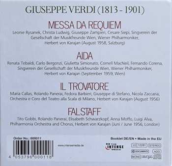 8CD/Dobozkészlet Herbert von Karajan: Aida, Il Trovatore, Falstaff, Requiem