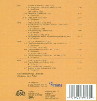 4CD/Dobozkészlet The Czech Philharmonic Orchestra: Ančerl's Contemporaries