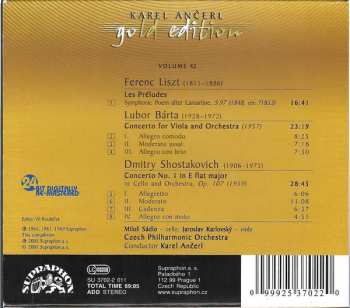 CD Franz Liszt: Liszt: Les Préludes; Lubor Barta: Viola Concerto; Shostakovich: Cello Concerto No. 1