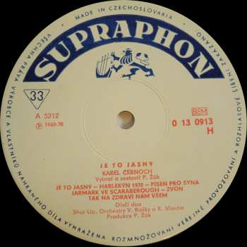 LP Karel Černoch: Je To Jasný