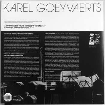 LP Karel Goeyvaerts: Pour Que Les Fruits Mûrissent Cet Été / Op Acht Paarden Wedden