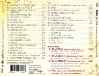 2CD Karel Gott: 40 Jahre Karel Gott - Die Größten Hits Einer Außergewöhnlichen Karriere