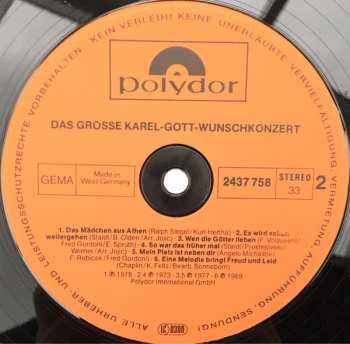 2LP Karel Gott: Das Grosse Wunschkonzert